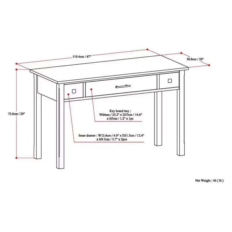 Franklin Writing Office Desk