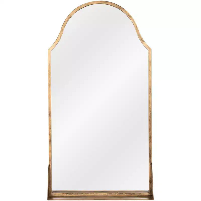 Cooper Classics Sawyer Antique Bronze 20 x 38 Wall Mirror with Shelf